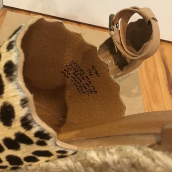 NEW Matisse Roma Espadrille Wedge Cheetah Print - Picture 7 of 8